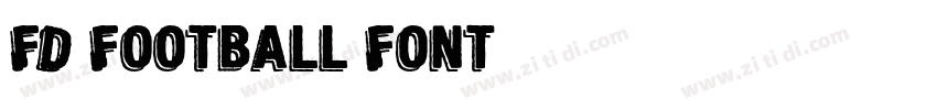 FD Football Font字体转换